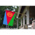 Green and Red Eritrea Outdoor House Flag 40" x 28" - IMAGE 2