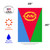 Green and Red Eritrea Outdoor House Flag 40" x 28" - IMAGE 3
