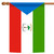 Green and Red Equatorial Guinea Outdoor House Flag 40" x 28" - IMAGE 1