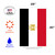 Red and Black Egypt Outdoor House Flag 40" x 28" - IMAGE 3