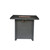 28" Gray Square Gas Fire Table - IMAGE 2