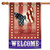 Butterfly There is Freedom "Welcome" Patriotic Outdoor Flag - 40" x 28" - IMAGE 1