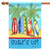 Green and Blue Surf's Up Outdoor House Flag 40" x 28" - IMAGE 1