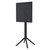 42.5" Black Folding Square Outdoor Patio Bar Table
