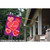 Heart-Shaped Doilies "Love" Valentine's Day Outdoor Flag - 40" x 28" - Purple and Red - IMAGE 2