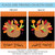 Orange and Black Turkey Pilgrim Fall Outdoor House Flag 40" x 28" - IMAGE 4
