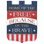 "Home Of The Free Because Of The Brave" Patriotic Outdoor Garden Flag - 42" x 29" - IMAGE 1