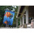 Blue and Red Flight of the Balloons Outdoor House Flag 40" x 28" - IMAGE 2