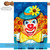 Blue and Yellow Clownin' Around Outdoor House Flag 40" x 28" - IMAGE 5