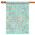 Brown and Teal Blue Lattice Outdoor House Flag 40" x 28" - IMAGE 1