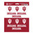 12ct NCAA Indiana University Hooisers Automotive Mini Decal Stickers 6.25” - IMAGE 1