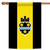 Black and Yellow Pittsburgh City Outdoor House Flag 40" x 28" - IMAGE 1