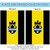 Black and Yellow Pittsburgh City Outdoor House Flag 40" x 28" - IMAGE 4