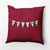 20" x 20" Red and White "Score" Outdoor Throw Pillow - IMAGE 1