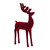 Set of 2 Velvet Deer with Antlers Figurines 14.75" - IMAGE 3