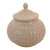 9" Beige Cookie Jar with Dotted Design - IMAGE 1