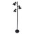 3-Light Tree Floor Lamp with Rotating Shade - 63.5" - Black - IMAGE 1