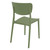 33" Olive Green Stackable Patio Dining Chair - IMAGE 2