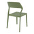 32.75" Olive Green Solid Patio Dining Chair - IMAGE 2