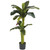 5' Banana Silk Artificial Tree in Black Pot - IMAGE 1