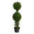 34" Boxwood Double Ball Topiary Artificial Potted Tree - IMAGE 1