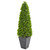 4.75" Eucalyptus Topiary Artificial Tree in Slate Planter - IMAGE 1