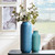 Tall Smooth Textured Ceramic Vase - 22" - Blue - IMAGE 2