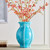Linear Shell Ceramic Vase - 12.5"- Blue - IMAGE 4