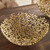 Abstract Leaf Bowls - 18" - Gold - Set of 2