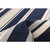 6.5' x 9.5' Striped Rectangular Outdoor Area Throw Rug - Navy Blue and White