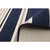 6.5' x 9.5' Striped Rectangular Outdoor Area Throw Rug - Navy Blue and White