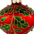 4.5" Red Glass Christmas Ornament with Holly Leaves - IMAGE 4