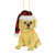 3" Yellow Lab Puppy with Santa Hat Christmas Ornament - IMAGE 1
