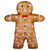LED Lighted Acrylic Gingerbread Man with Bow Tie Outdoor Christmas Decoration - 16" - IMAGE 2