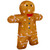 16" LED Lighted Acrylic Gingerbread Man with Bow Tie Christmas Decoration - IMAGE 3
