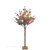 6.75' Pre-Lit Large Red Rose Artificial Tree, LED Warm White Lights - IMAGE 1