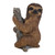 6.5" Pet Sloth Outdoor Garden Statue - IMAGE 1