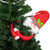 27" Plush Santa Claus Christmas Tree Topper, Unlit