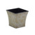 7.25" Gray and Black Tapered Square Planter - IMAGE 1