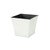 6.5" Silver and Black Square Tapered Planter - IMAGE 2