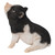 Sitting Baby Piglet Outdoor Garden Statue - Black - 6.25" - IMAGE 3