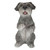 7.75" Sitting Schnauzer Outdoor Garden Statue - IMAGE 1