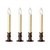 LED Lighted Adjustable Window Candles with Timer - 13" - Bronze Finish - Set of 4 - IMAGE 1