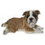 19" Lying Bulldog Puppy Outdoor Garden Statue - IMAGE 1