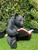 18" Bear Reading a Book Outdoor Garden Statue - IMAGE 2