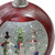 LED Lighted Red Musical Snowman Christmas Snow Ball Ornament 6.25" - IMAGE 3