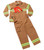 Tan Fire Fighter Suit Halloween Costume (ages 2-3) - IMAGE 3