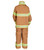 Tan Fire Fighter Suit Halloween Costume (ages 2-3) - IMAGE 4