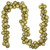 Shatterproof 3-Finish Christmas Ball Garland - 6' x 3.5" - Gold - Unlit - IMAGE 1