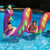 Inflatable Purple and Green Two Headed Curly Serpent Swimming Pool Float Toy, 96-Inch - IMAGE 3
